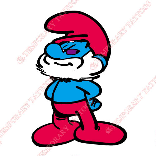 The Smurfs Customize Temporary Tattoos Stickers NO.3463
